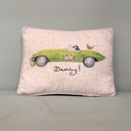 Dashing Jaguar Driving Labrador Cushion