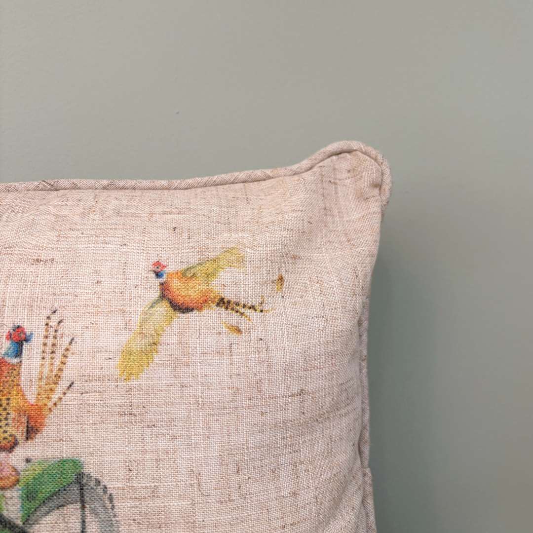 Born to be Wild Pheasant Motorbike Cushion