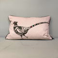 Pheasant Embroidered Duck Feather Cushion