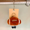 American Football Plush Handbag Key Charm
