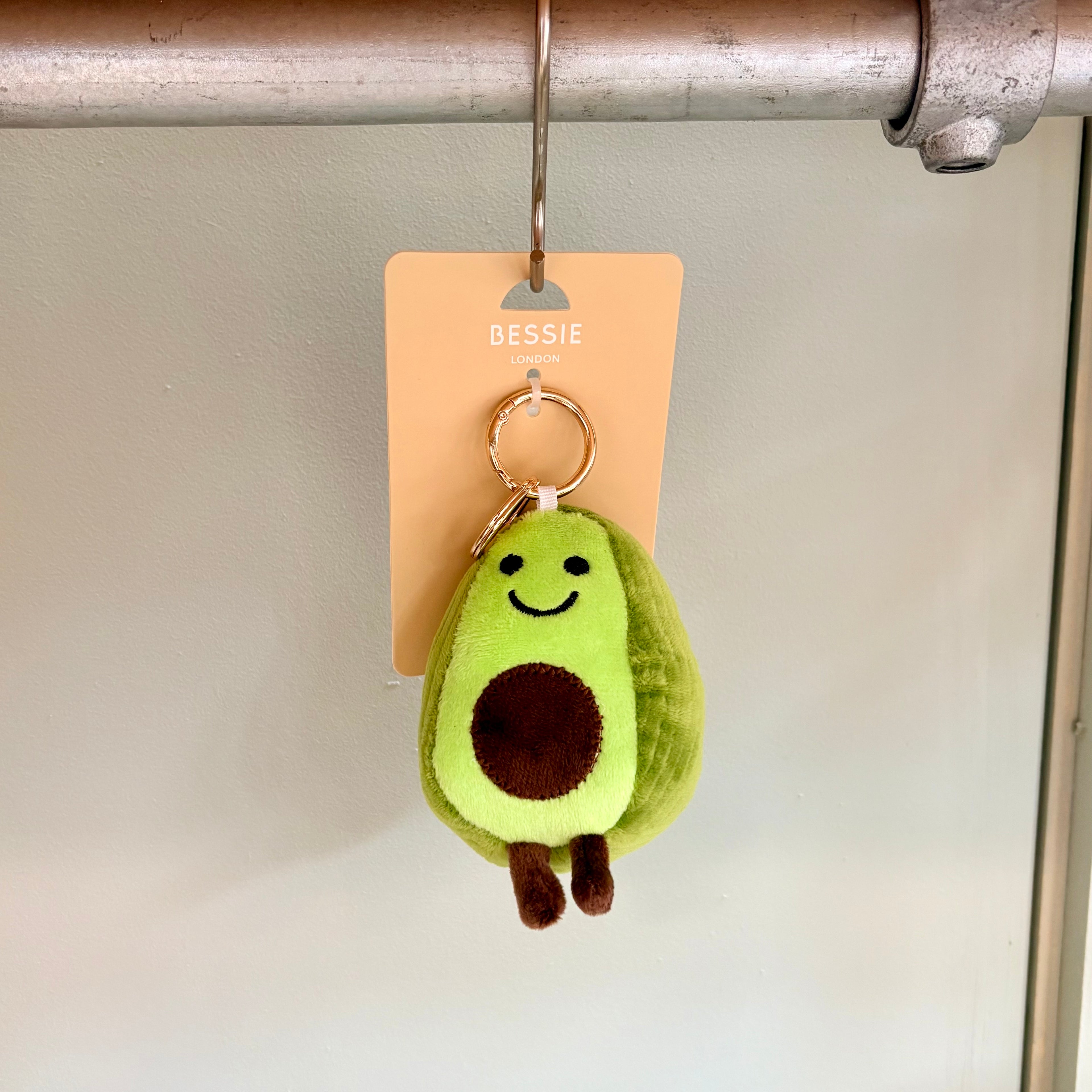 Avocado Plush Handbag Key Charm