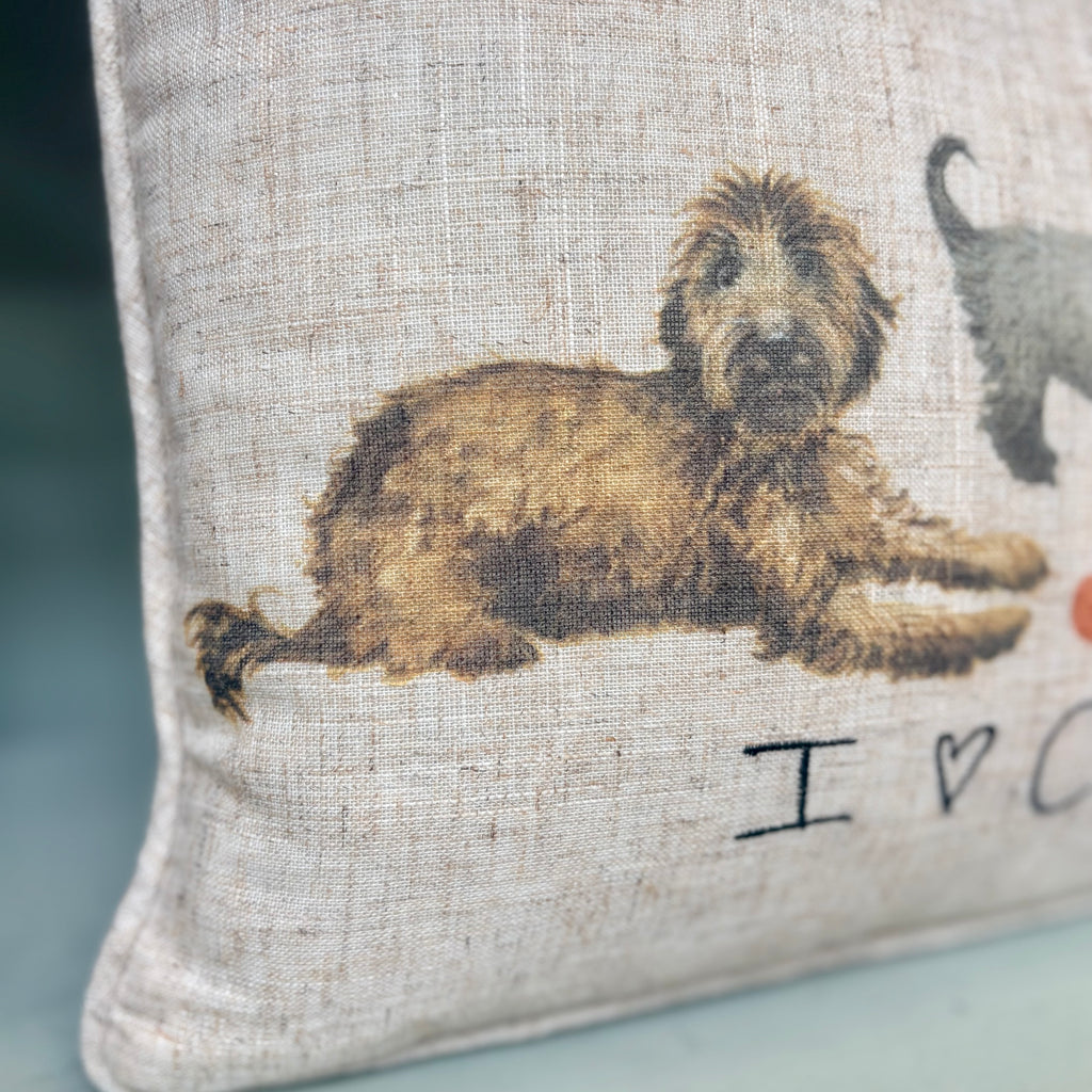 I Love Cockapoos Cushion