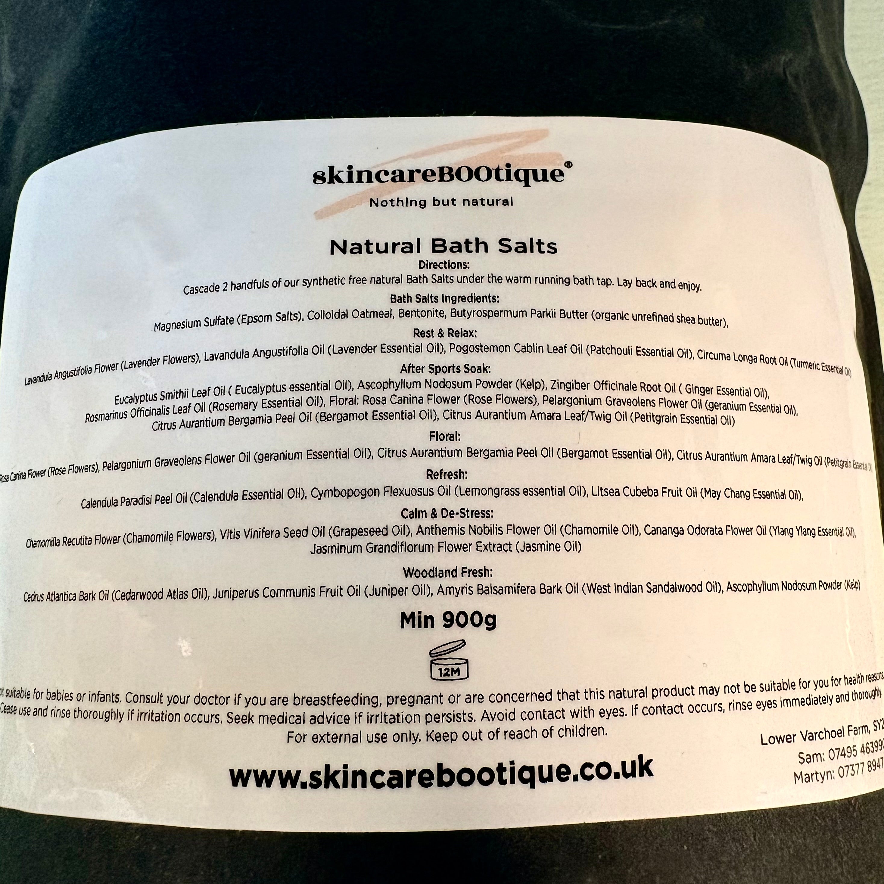 SkincareBOOtique Natural Bath Salts Floral
