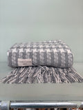 Country Living Powys Welsh Wool Grey & White Throw