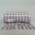 Country Living Powys Welsh Wool Grey & White Throw