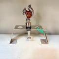 Amber Enamel Squirrel Wine Bottle Stopper