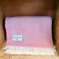 Country Living Welsh Wool Small Throw Pale Pink