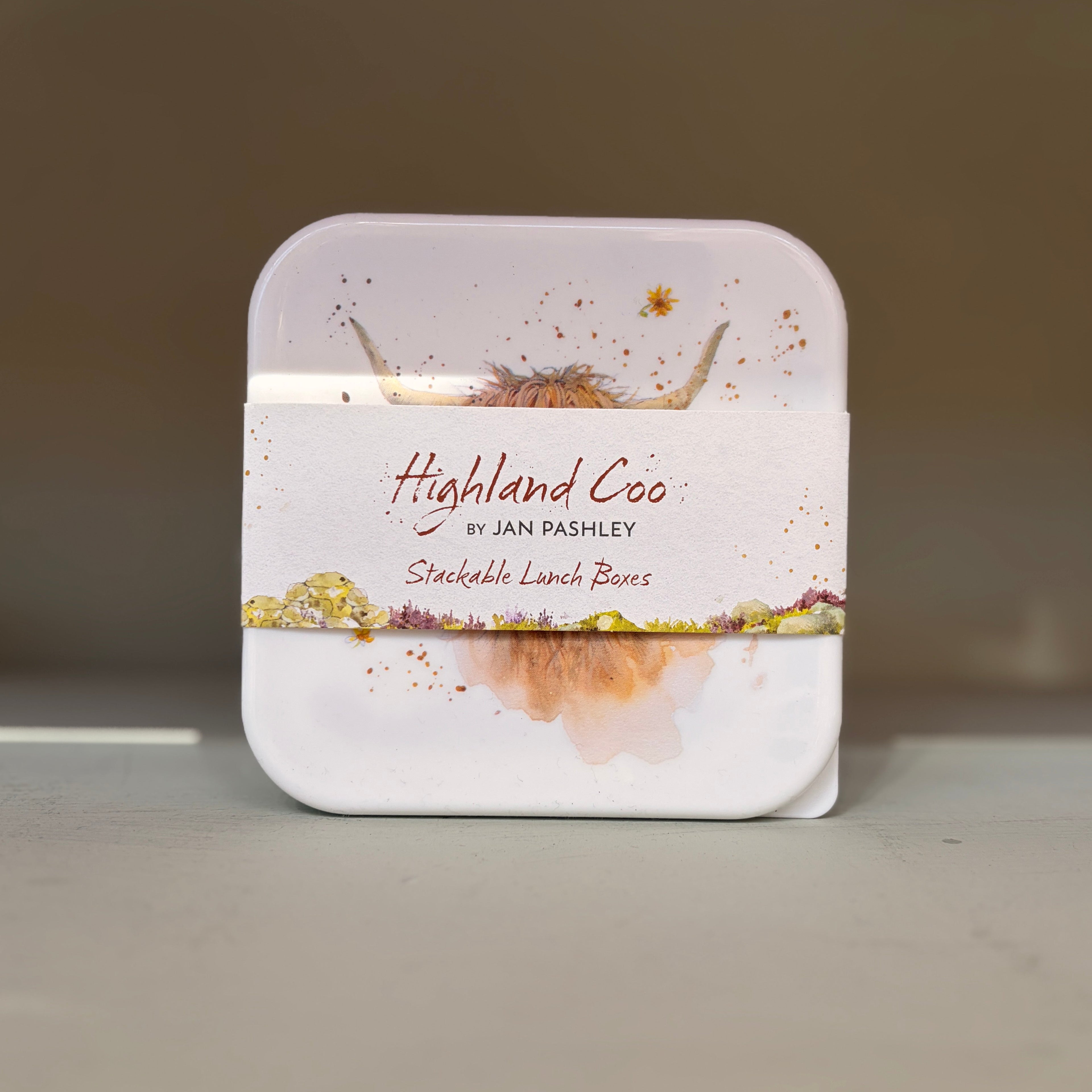 Highland Cow Country Stackable Lunchboxes