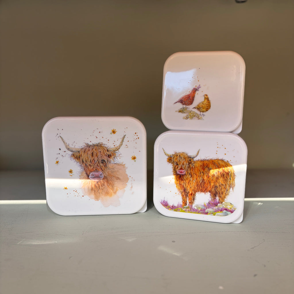 Highland Cow Country Stackable Lunchboxes