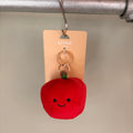 Apple Plush Handbag Key Charm