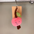 Peach Plush Handbag Key Charm