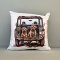 Land Rover Border Terrier Dog Cushion